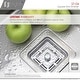 preview thumbnail 8 of 8, STYLISH 3.5 Inch Square Kitchen Sink Strainer with Removable Basket