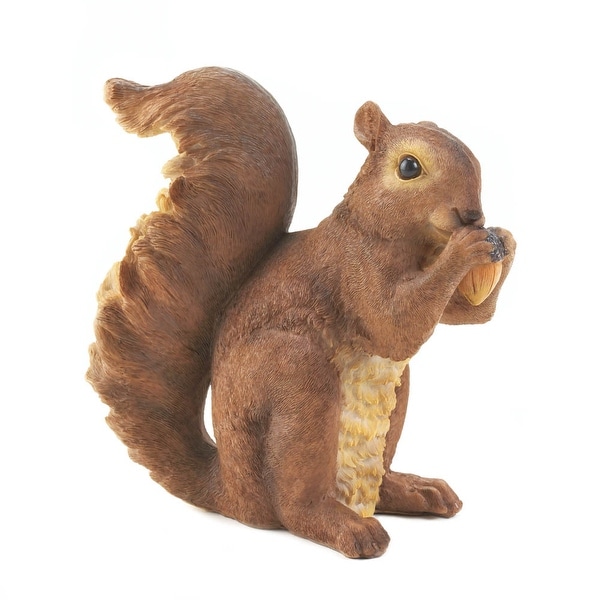 Novelty Nibbling Squirrel Garden Statue