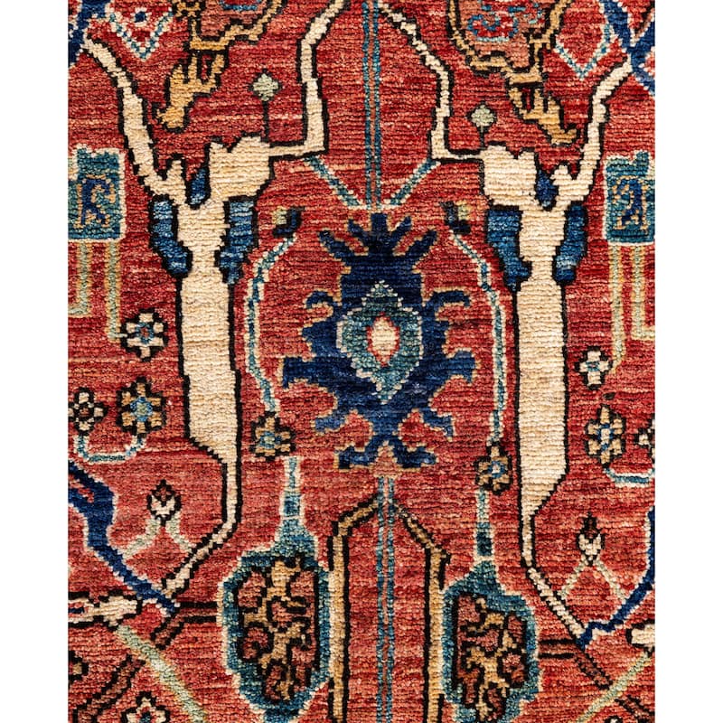 Serapi One-of-a-Kind Hand-Knotted Area Rug - Red - 8' 0" x 9' 10"