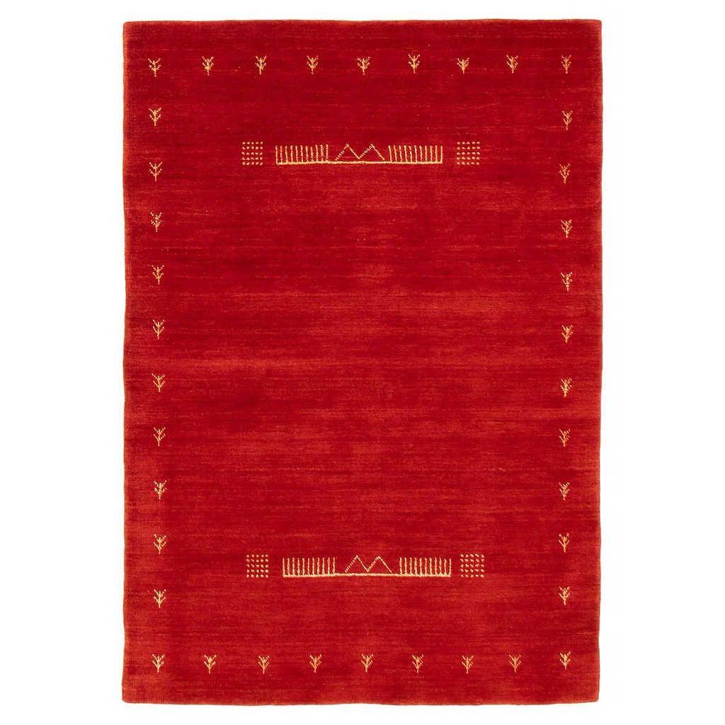 Kashkuli Gabbeh Red Rug 3'10" x 5'10" - 3'10 x 5'10
