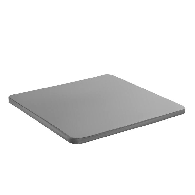 Grey Oxford Fabric Heavy-Duty Wooden Bunkie Board with Modular Design and Breathable Cover