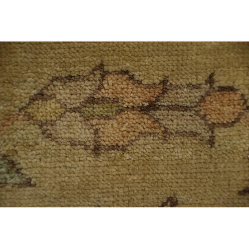 Hand Knotted Oriental 100% Wool Carpet Traditional Floral Oranges & Rust Heriz (serapi) Area Rug - 12' 0'' X 9' 0''