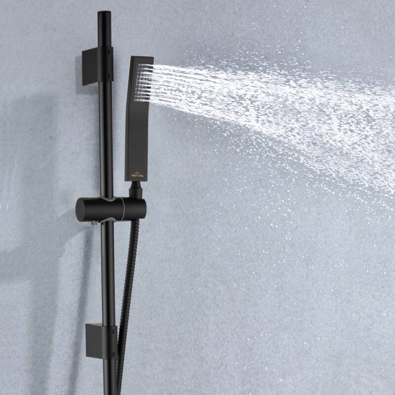 CLihome 12 Inch Wall Mount Shower System Shower Combo Brushed Nickel