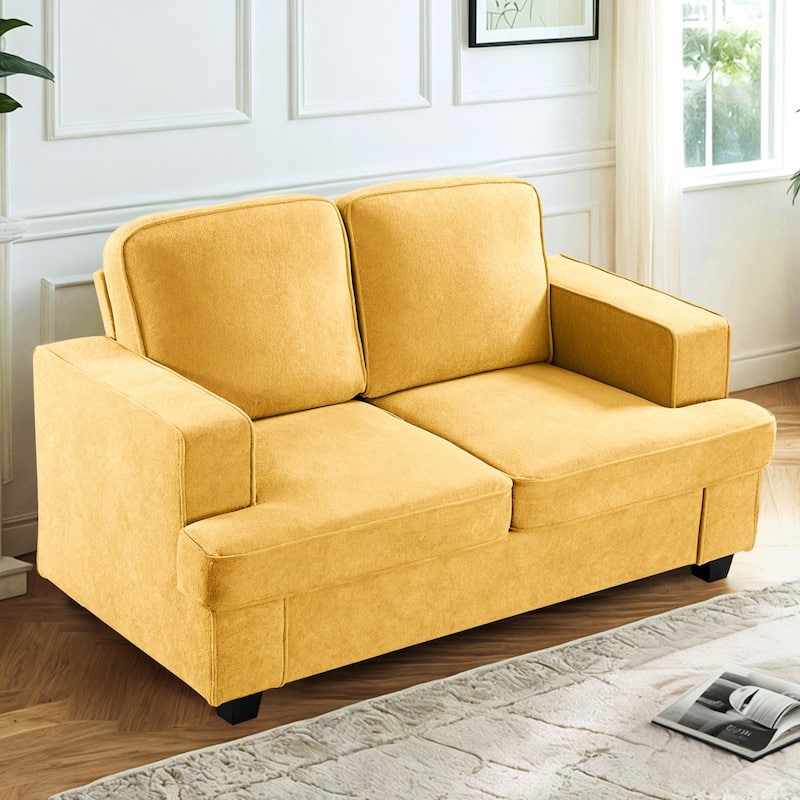 Modern Velvet Loveseat