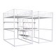 preview thumbnail 8 of 14, Twin Metal Bunk Bed with Desk, Shelves, and Storage Staircase, Ensuring Safety