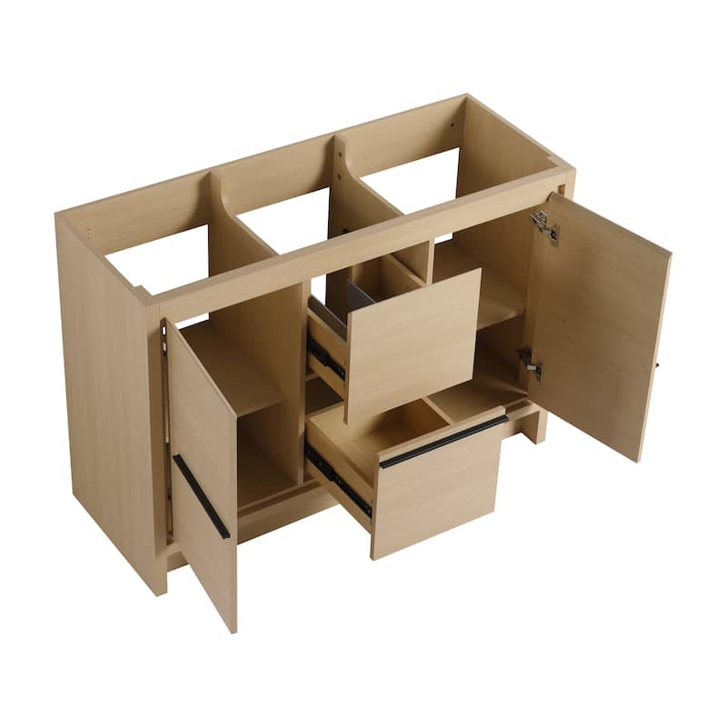 Malwee 24"/30"/36"/48"/60" Bathroom Vanity Without Sink, FreeStanding Vanity Cabinet with Soft Close Door and Drawer