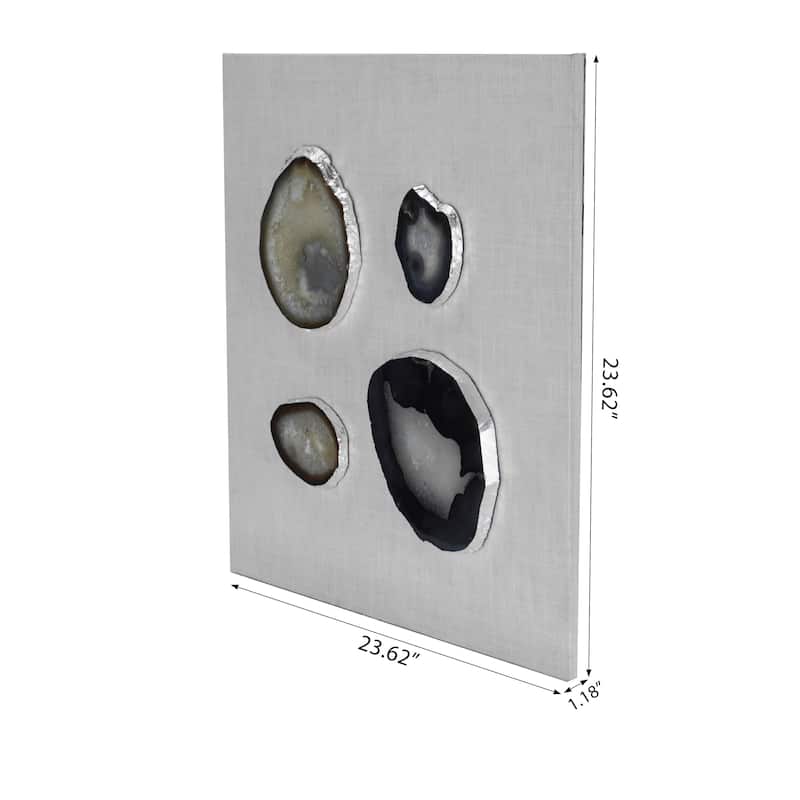 HUJI 4-Pieces Agate Collection Wall Decor