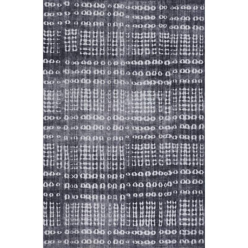 Novogratz by Momeni Bolt Cloud Abstract Area Rug - 5' x 7' 6" - Charcoal - Rectangle
