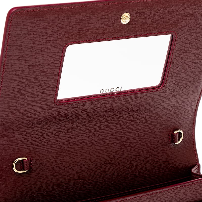 Gucci Chain Wallet with Gucci Script