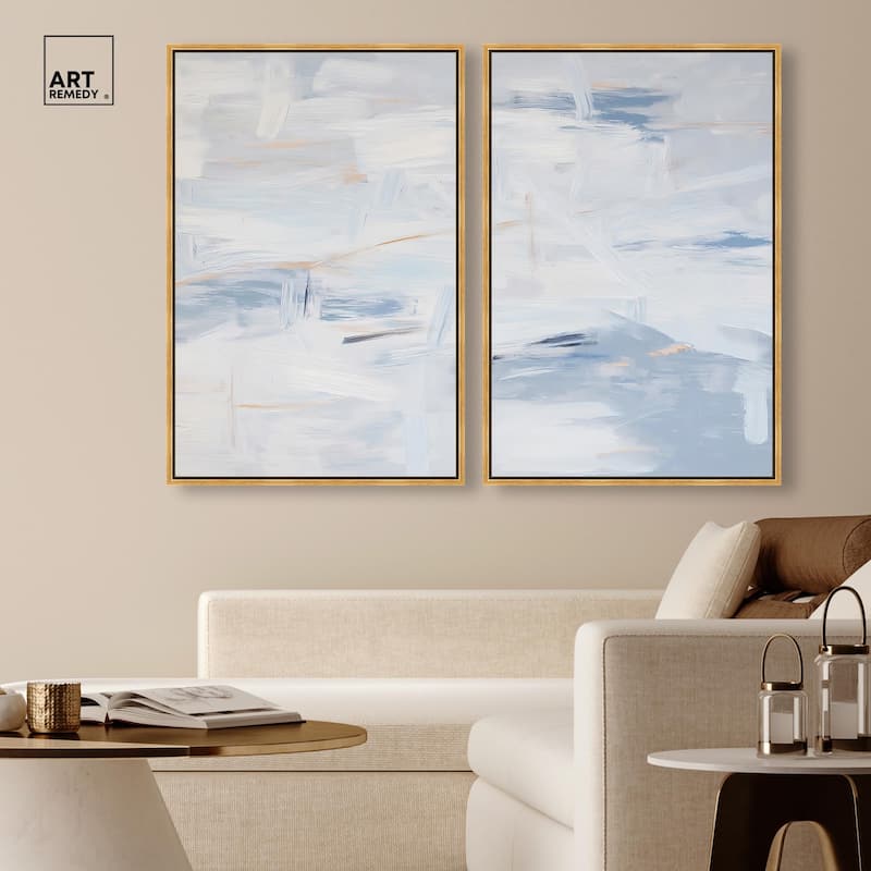 Frozen in Time I Canvas Set of 2 by Art Remedy
