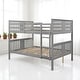 preview thumbnail 16 of 30, Full Over Full Bunk Bed with Convertible Design, Wooden Frame with Guardrails, No Box Spring Required,Guest Room Furniture