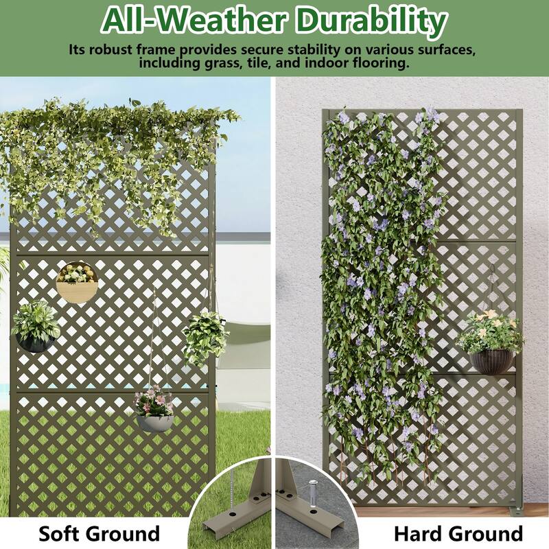 Outdoor Rectangle Privacy Screens Metal Screen Fence Panel