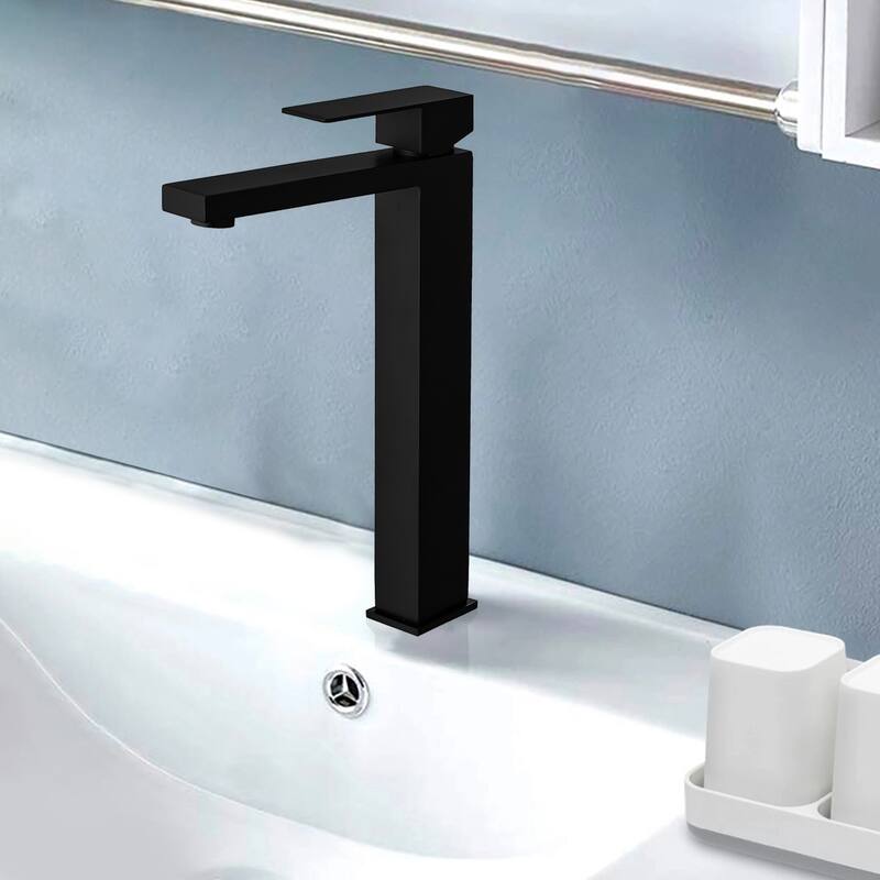 Topcraft Stainless Steel Single Handle Bathroom Sink Faucet
