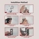 preview thumbnail 9 of 7, Yulika Rechargeable Lighted Wall Mounted Makeup Mirror with 3 Color Lights Double Sided 1X/10X or 1X/7X