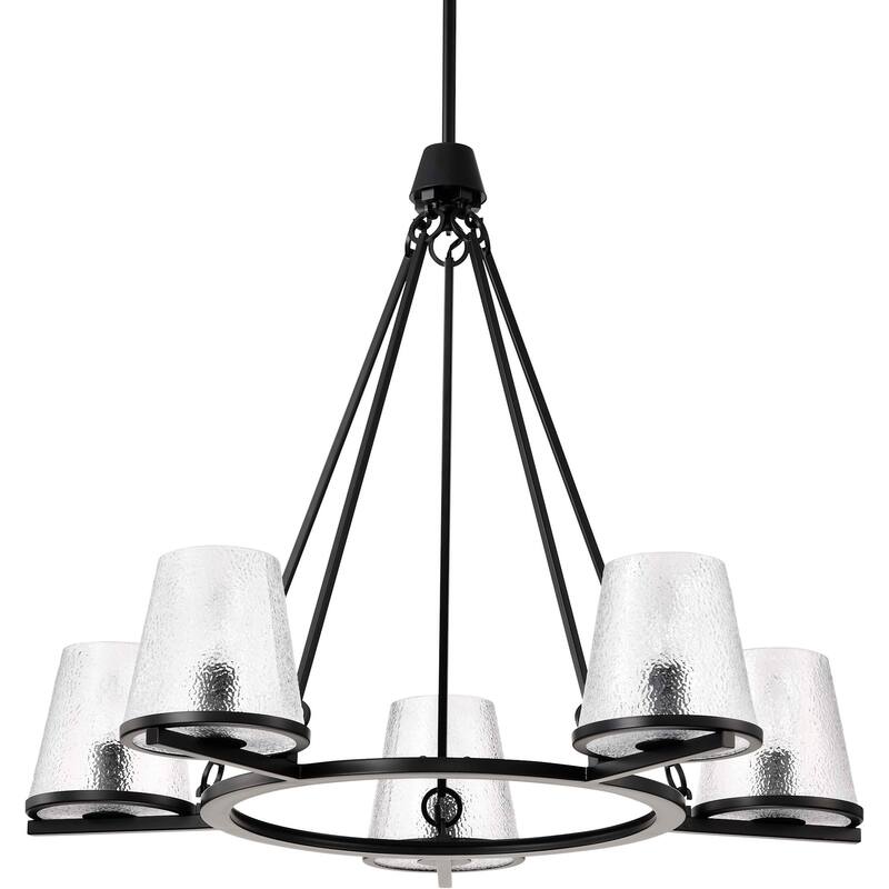 Nuvo Lighting 60/8258 Valentine 5 Light 30" Wide Ring Chandelier - Black
