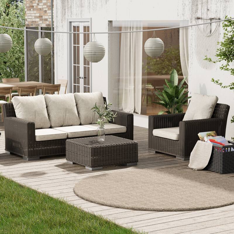 Pellebant 22 x 21 in Deep Seat Chair Outdoor Cushion Set