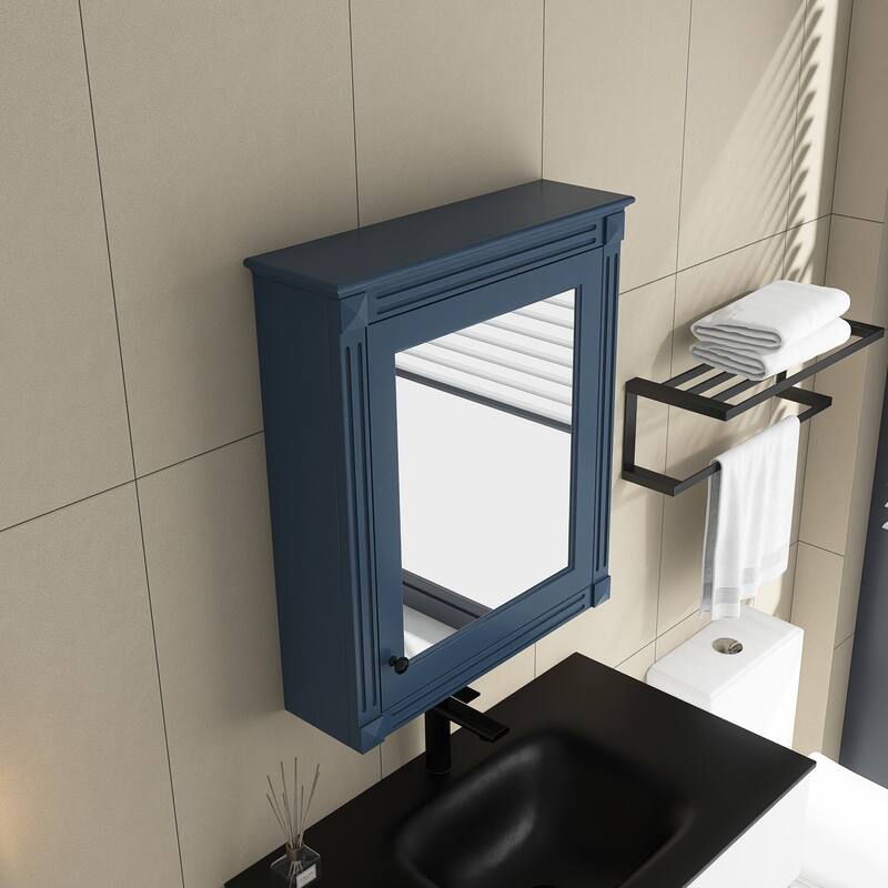 24'' x 27'' Wall Mounted Medicine Cabinet with Height Adjustable Shelf