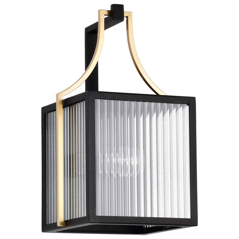Nuvo Lighting 60/8502 Holden 15" Tall Outdoor Wall Sconce - Black / Gold