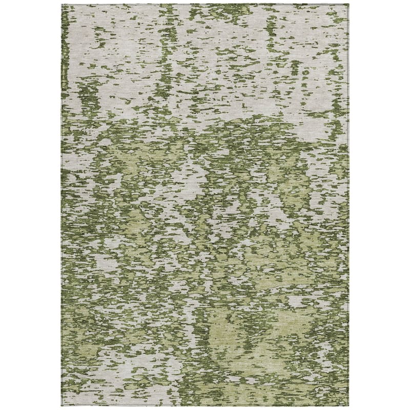 HomeRoots Abstract Transitional Rectangle Outdoor Rug