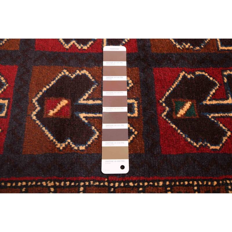 ECARPETGALLERY Hand-knotted Teimani Brown, Red Wool Rug - 3'6 x 6'4