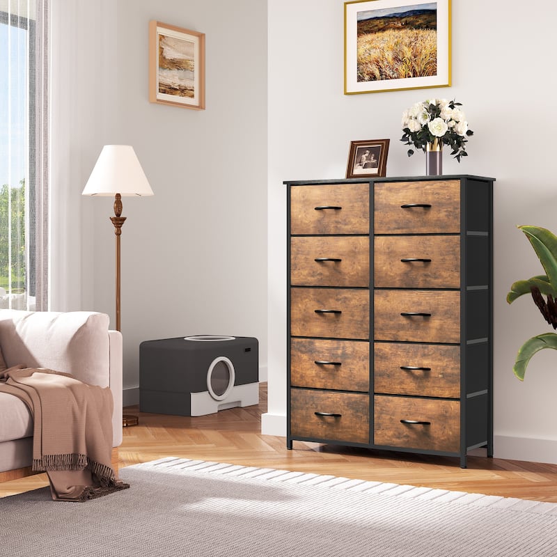 Moasis 10-drawer Bedroom Dresser Storage Tower