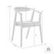 preview thumbnail 30 of 90, Set of 2/4/6 - Santana Mid-Century Modern Upholstered Wood Dining Chairs