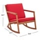 preview thumbnail 90 of 89, SAFAVIEH Outdoor Patio Furniture Vernon Rocking Chair w/ Cushion - 25.6" W x 37.7" D x 30.7" H