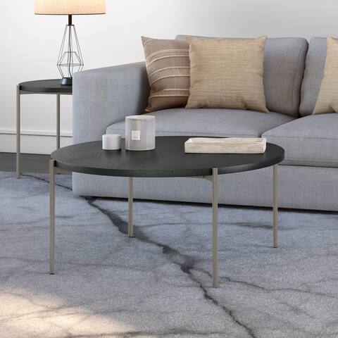 Amisco Drew 36" Round Coffee Table