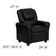 preview thumbnail 50 of 139, Contemporary Kids Recliner with Cup Holder and Headrest