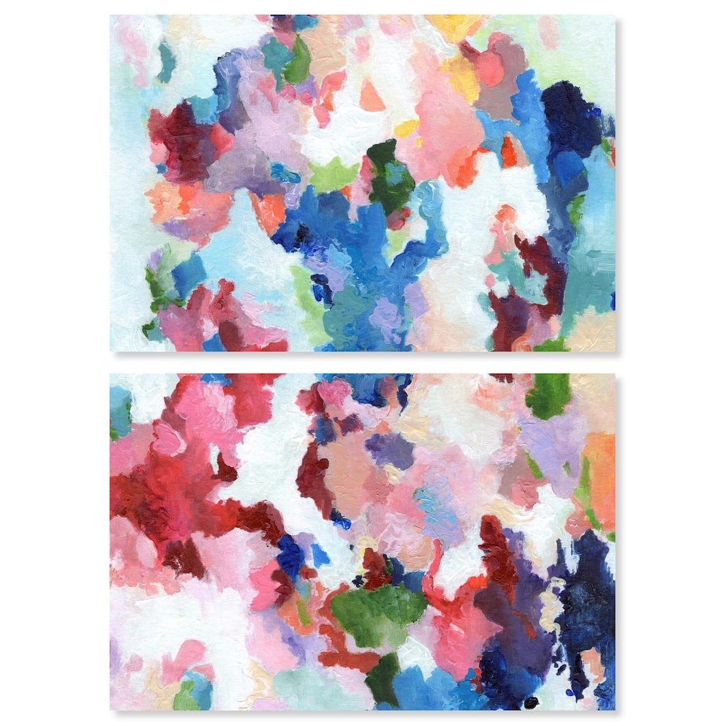 Bold Color Swirlz Canvas Set of 2 by Art Remedy, Gallery Wrapped