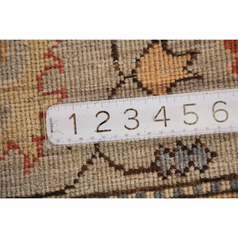 Vegetable Dye Heriz Serapi Rug Oriental Hand-Knotted Wool Carpet - 9'2"x 12'0"