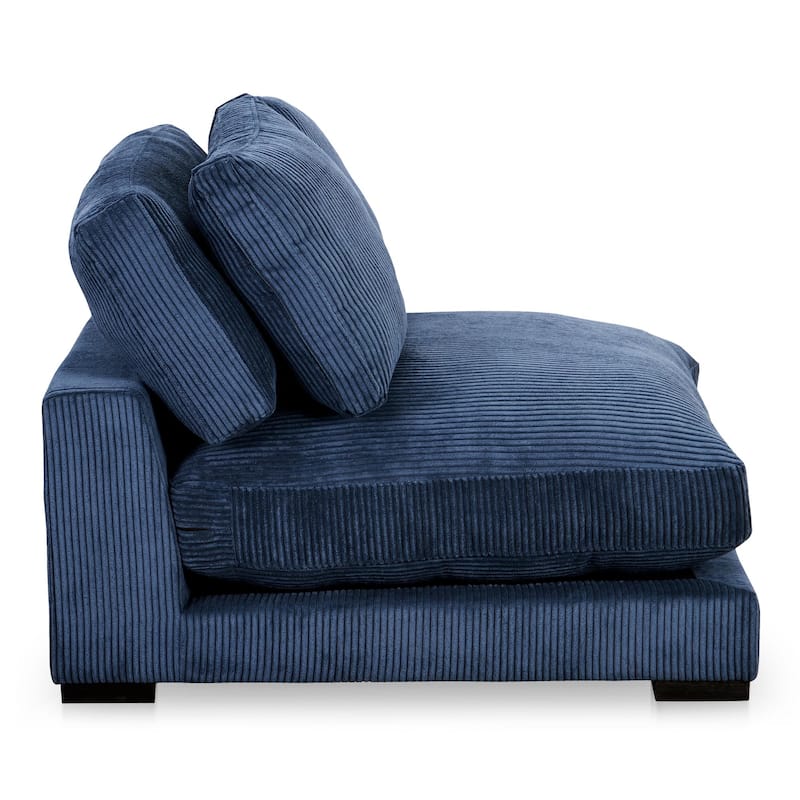 NADAAL STUDIOS Keira, Slipper Chair, Corduroy Upholstery - 41.5"W x46"D x33"H