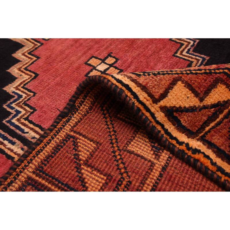 ECARPETGALLERY Hand-knotted Melis Vintage Red Wool Rug - 3'10 x 8'5