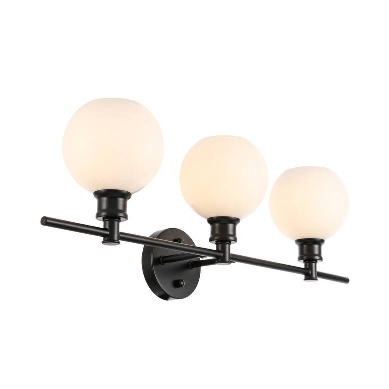 Camille 3-Light Frosted Glass Wall Sconce