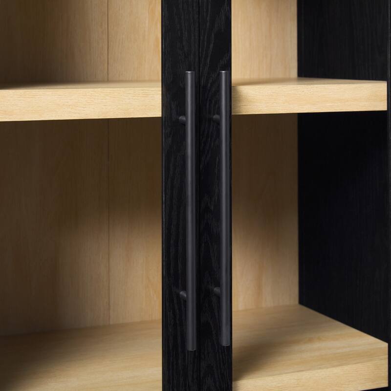 Middlebrook Designs Arched Tall Bookcase with Glass Doors