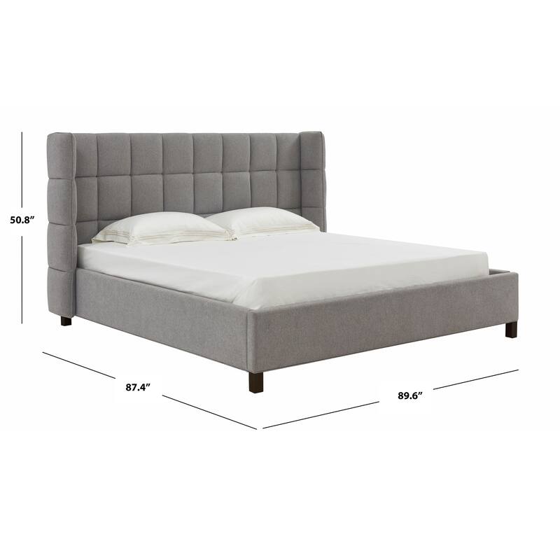 SAFAVIEH Couture Emerson Grid Tufted Bed
