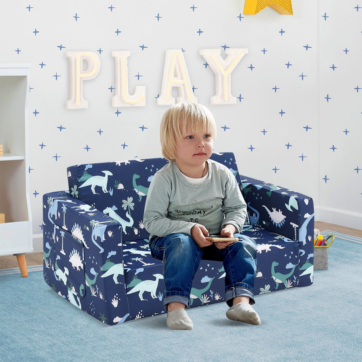 Dinosaur flip out best sale sofa