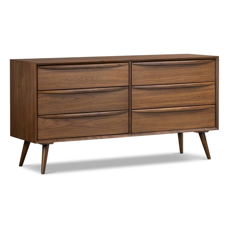 Poly and Bark Cura 63" Dresser in Walnut