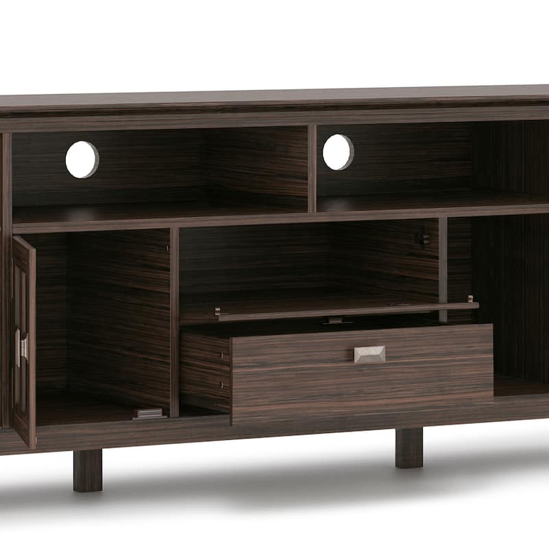 WYNDENHALL Stratford SOLID WOOD 72" Wide TV Media Stand For TVs up to 80"