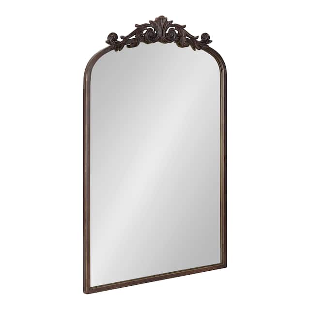 Kate and Laurel Arendahl Traditional Baroque Arch Wall Mirror - 19x31 - Bronze