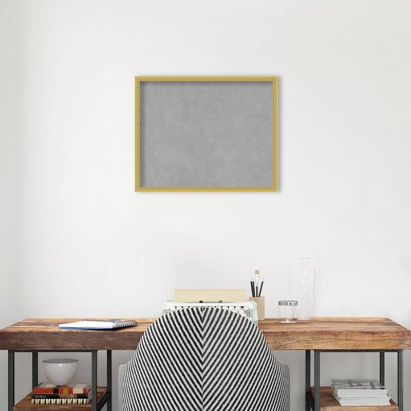 Amanti Art Svelte Polished Gold Framed Magnetic Board