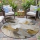 preview thumbnail 104 of 118, Machine Washable Indoor/Outdoor Abstract Dream Chantille Rug Mocha - 8' x 8'