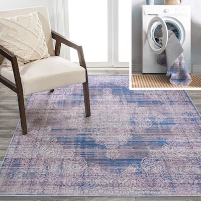 JONATHAN Y Asa Bohemian Medallion Machine Washable Area Rug