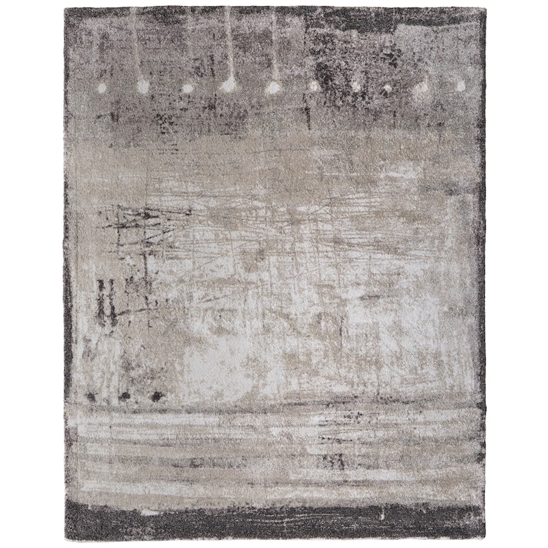 HomeRoots Abstract Industrial Rectangle Area Rug