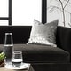 preview thumbnail 2 of 2, SAFAVIEH Edmee Metallic Grey/ Silver 20-inch Decorative Pillow