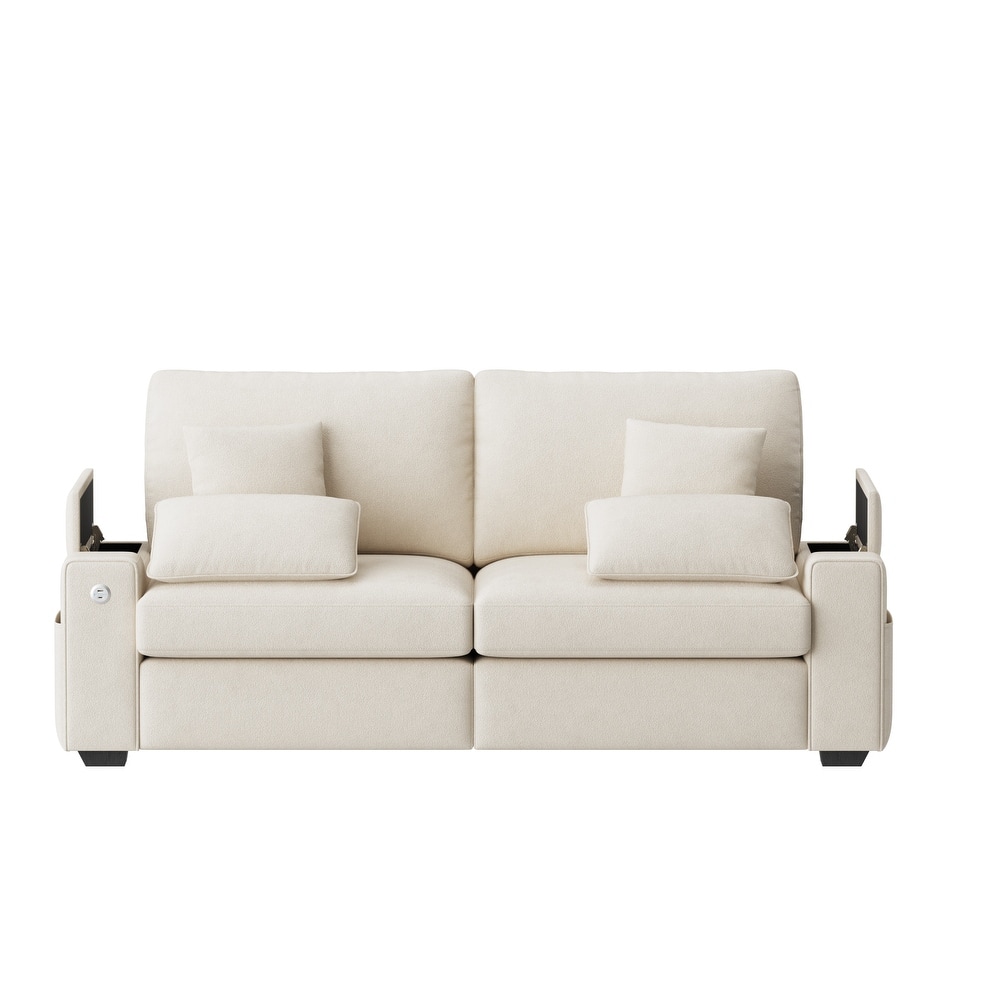 Oversized Modern Loveseat Sofa, Upgraded Extra Wide 2 Seater Couch