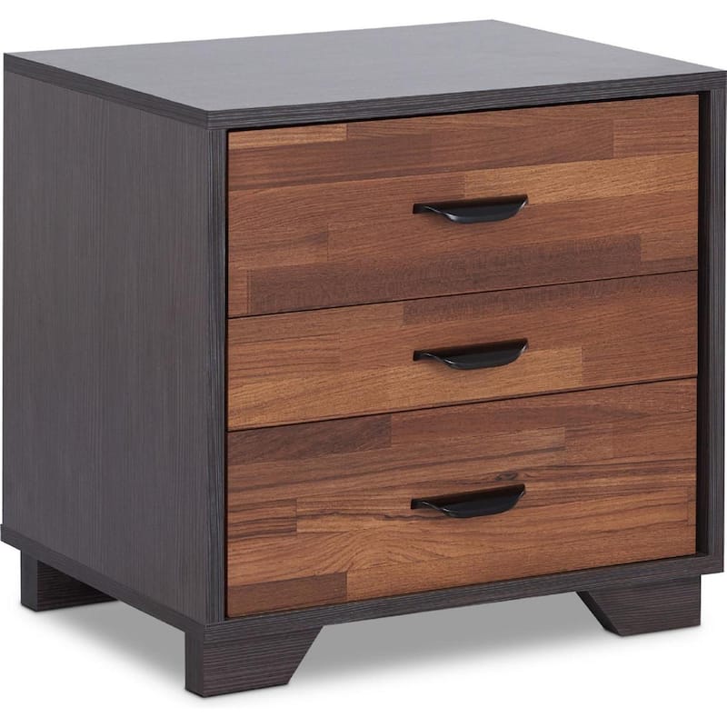 Modern Nightstand with 3 Drawer