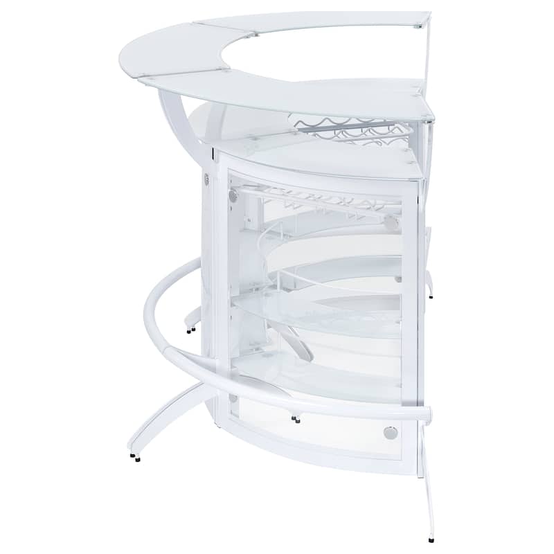 Dallas 3-piece Curved Freestanding Home Bar Cabinet