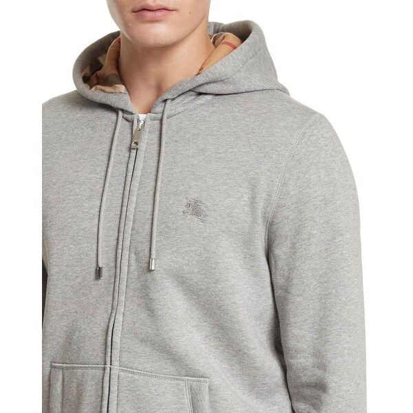 mens burberry zip hoodie