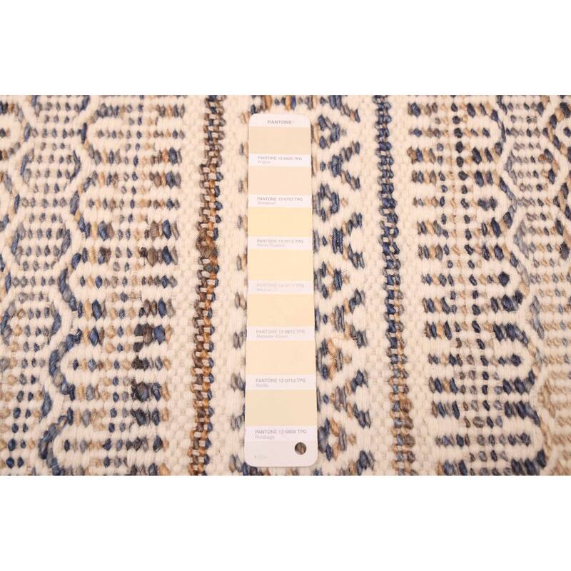 ECARPETGALLERY Flat-Weave Nevada Cream Kilim - 5'3 x 7'6